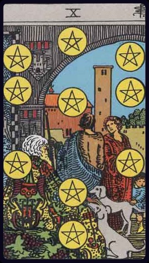 Ten of Pentacles Tarot Card