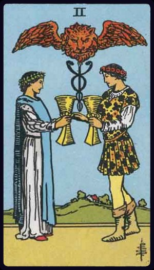 Two of Cups Tarot Card