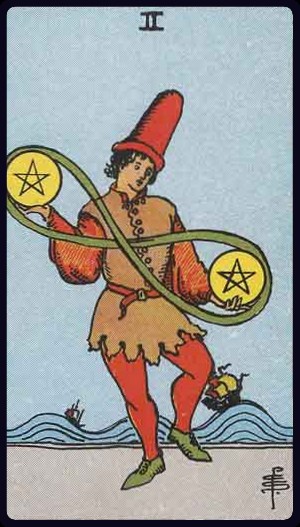 Two of Pentacles Tarot Card