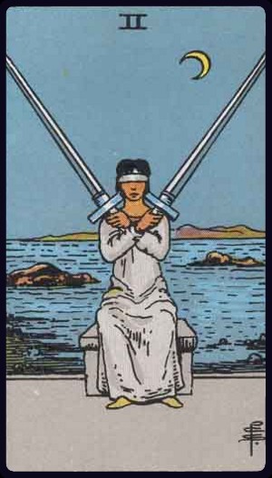 Two of Swords Tarot Card